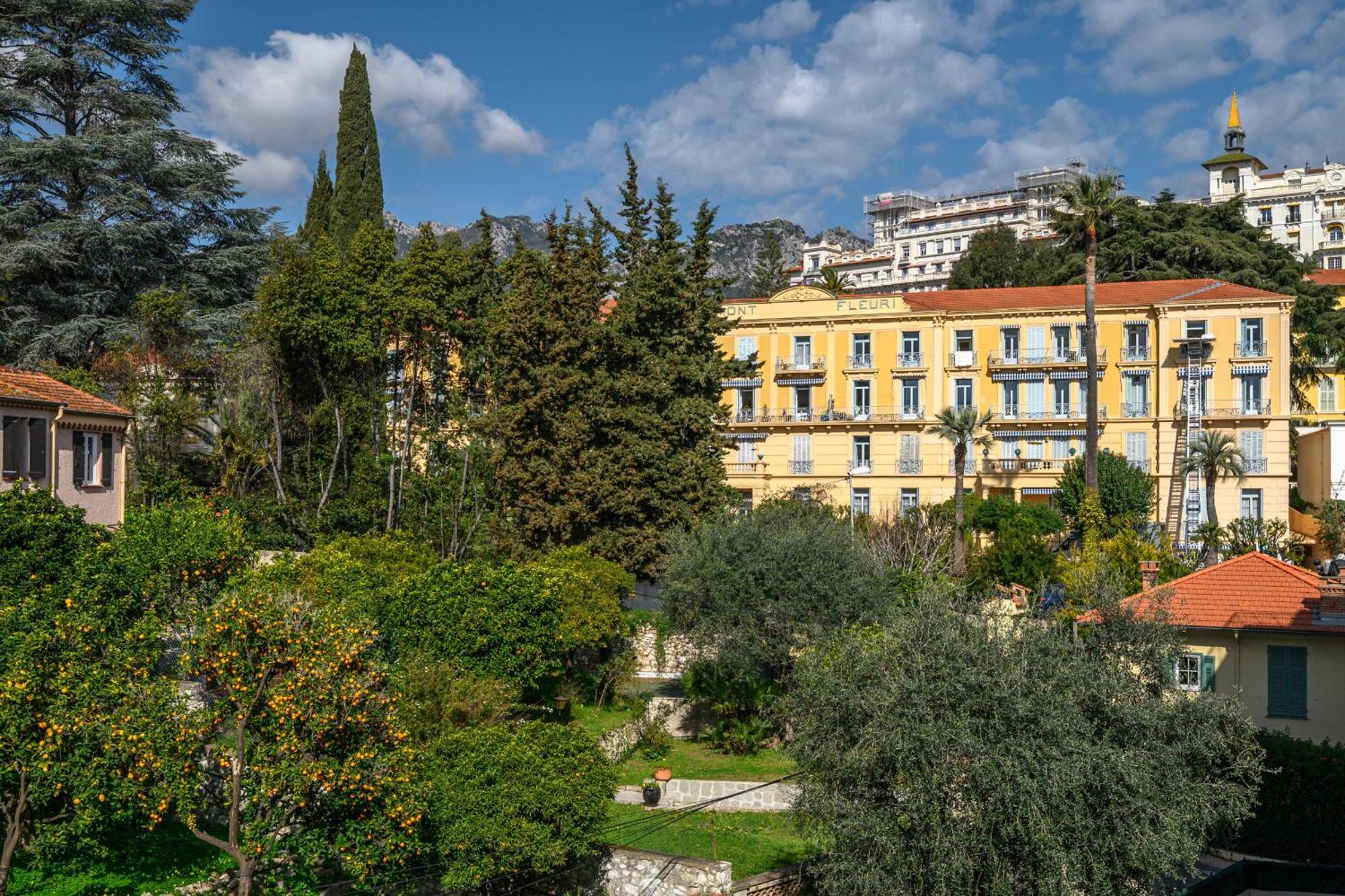 'L'Alicante Proche' Gare, Terrasse, Vue Mer Menton Exterior foto